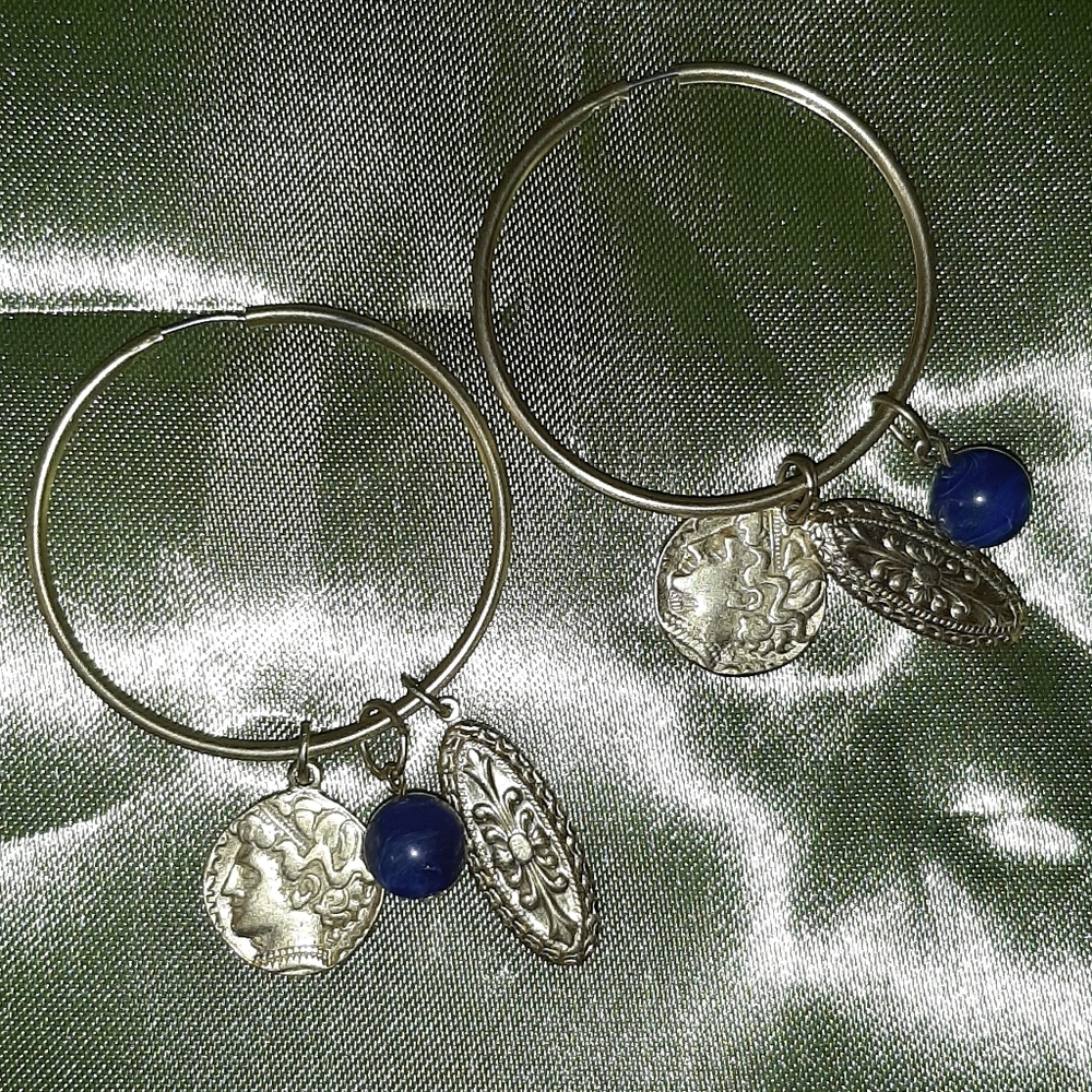 Gold hoop earrings